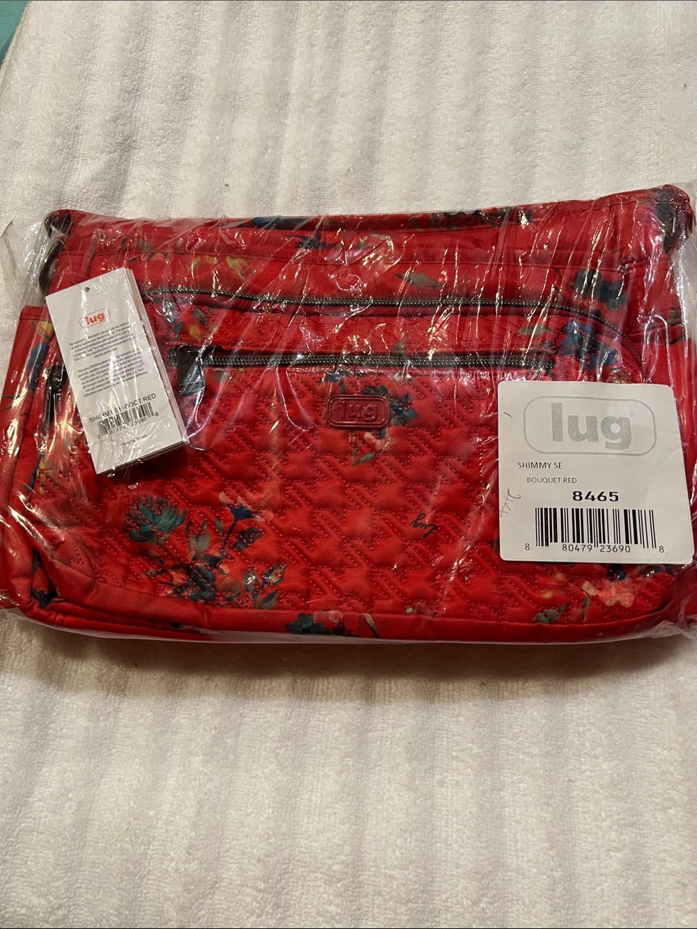 Lug Shimmy SE Crossbody Bag - Bouquet Red NWT